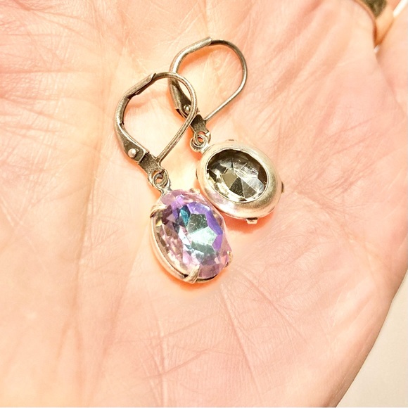 Rainbow Chrystal earrings NEW - Picture 3 of 3